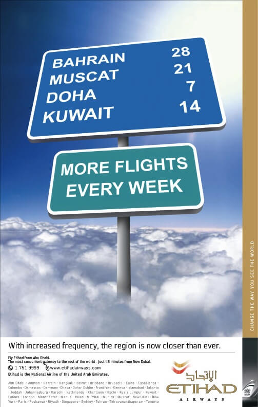 Etihad airways frequency